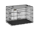 Feandrea Hundekäfig XL mit 2 Türen, 92.5 x 57.5 x 64 cm, Schwarz