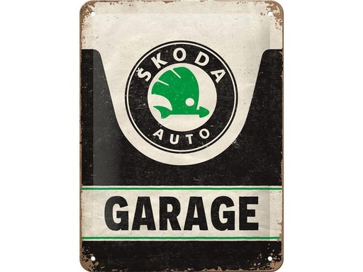 [90322323 1637967] Nostalgic Art Schild Skoda Garage 15 x 20 cm, Metall