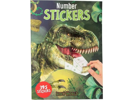 [90322358 1627636] Depesche Stickerbuch Nummern DinoWorld 16 Seiten