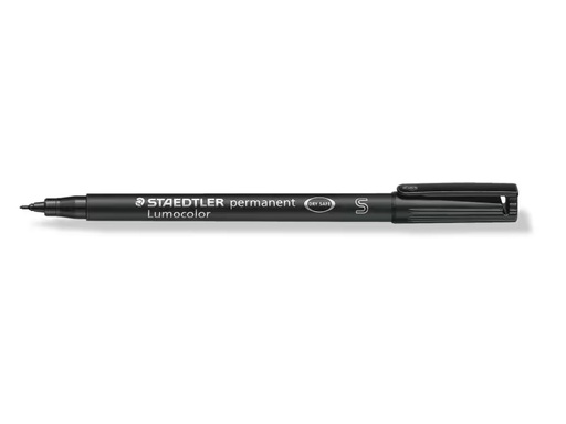 [90322384 1631467] Staedtler Folienstift Lumocolor 313 S Schwarz, permanent, 10 Stück