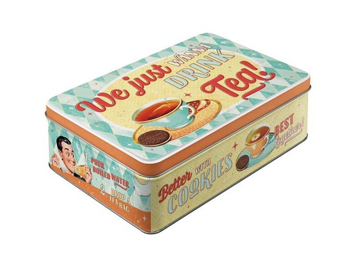 [90322545 1637991] Nostalgic Art Vorratsdose Tea &amp; Cookies 3 l, Mehrfarbig