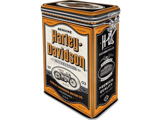 [90322684 1637994] Nostalgic Art Vorratsdose Harley Davidson 1.3 l, Mehrfarbig