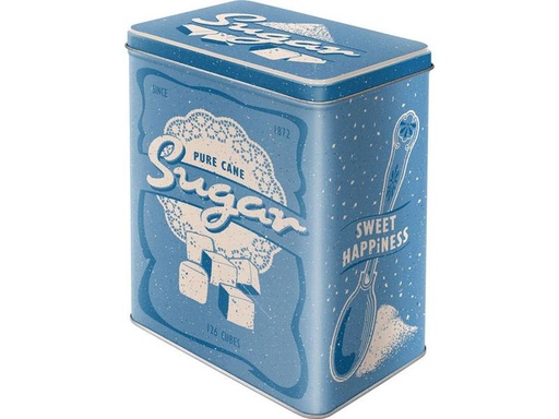 [90322802 1637990] Nostalgic Art Vorratsdose Sugar 3 l, Blau/Weiss