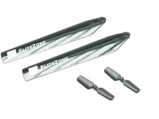 [90322881 1640399] FliteZone Hauptrotorblätter &amp; Heckrotor Hughes 300