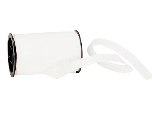 [90052317 1122398] Spyk Geschenkband Poly Matt 10 mm x 20 m, Weiss