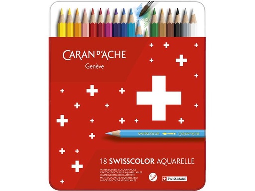 [90323002 1617580] Caran d'Ache Aquarellfarbstifte Swisscolor 18 Stück