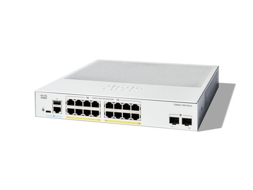 [90323406 1637724] Cisco PoE+ Switch Catalyst C1300-16FP-2G 18 Port