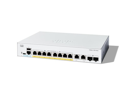 [90323468 1637720] Cisco PoE+ Switch Catalyst C1300-8P-E-2G 10 Port