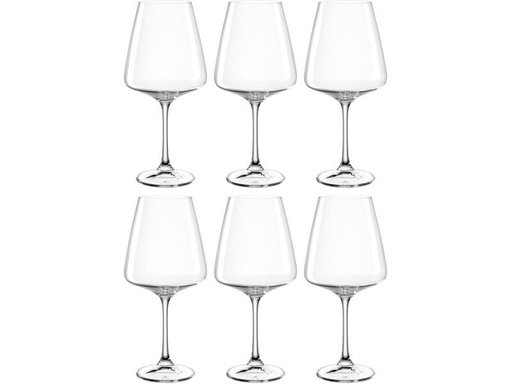[90323569 1635362] Leonardo Rotweinglas Paladino 660 ml, 6 Stück, Transparent