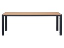 Schou Tisch Noah, 205 x 90 cm, Schwarz/Teak