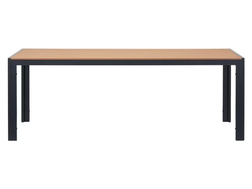 [90323879 1635481] Schou Tisch Noah, 205 x 90 cm, Schwarz/Teak