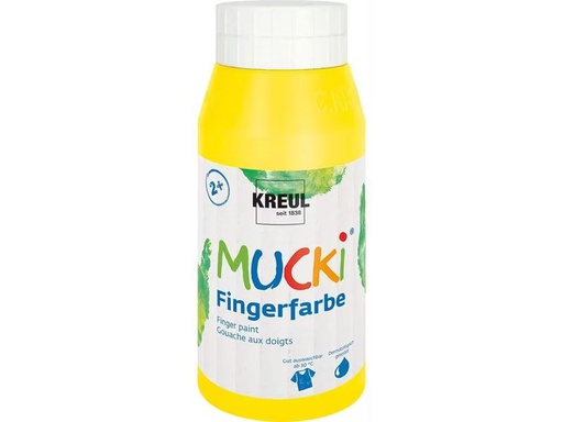 [90324031 1631931] Kreul Fingerfarbe Mucki 750 ml, Gelb