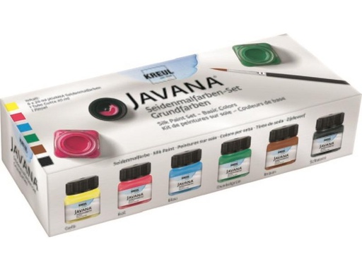 [90324039 1631918] Kreul Seidenmalfarbe Javana 6 Stück, je 20 ml