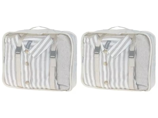 [90324077 1596402] KOOR Kleiderbeutel Reesa, Grösse L, 2er-Pack, Beige