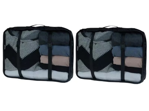 [90324127 1596406] KOOR Kleiderbeutel Reesa, Grösse XL, 2er-Pack, Schwarz