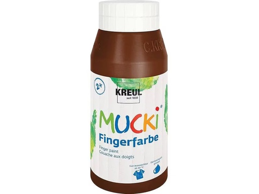 [90324159 1631930] Kreul Fingerfarbe Mucki 750 ml, Braun
