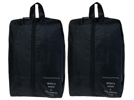 [90324192 1596409] KOOR Schuhbeutel Reesa, 2er-Pack, Schwarz