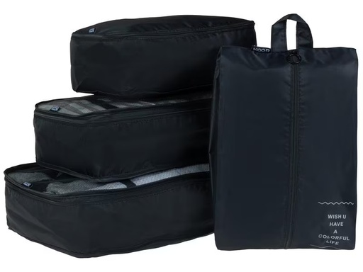 [90324220 1596405] KOOR Kleiderbeutel Set Reesa, 4-teilig, Schwarz
