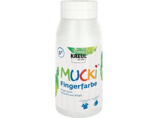 [90324221 1631939] Kreul Fingerfarbe Mucki 750 ml, Weiss