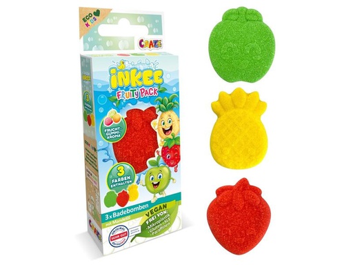 [90324241 1644613] Craze Badespass Inkee Mini Fruity Pack 3 Stück