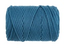 Glorex Wolle Makramee Cord gewebt 85 m x 5 mm, 500g, Türkis