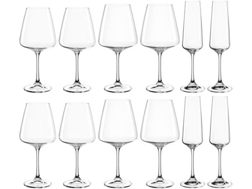 [90324318 1635364] Leonardo Weingläser-Set Paladino 660 ml, 12-teilig, Transparent