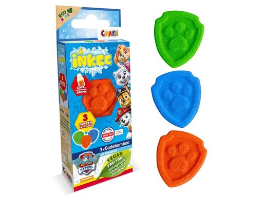 [90324378 1644605] Craze Badespass Inkee Badebomben Paw Patrol 3er-Set