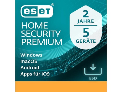 [90324436 1639765] ESET HOME Security Premium ESD, Vollversion, 5 User, 2 Jahre