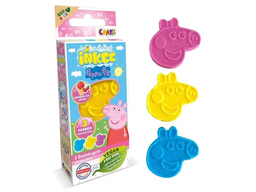 [90324478 1644604] Craze Badespass Inkee Badebomben Peppa Pig 3er-Set