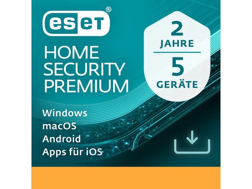 [90324492 1641227] ESET HOME Security Premium Vollversion, 5 User, 2 Jahre