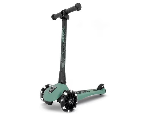 [90324727 1511586] Scoot and Ride Scooter Highwaykick 3 LED, Forest