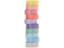 Rico Design Washi Tape Pastell mix  10 Stück Mehrfarbig