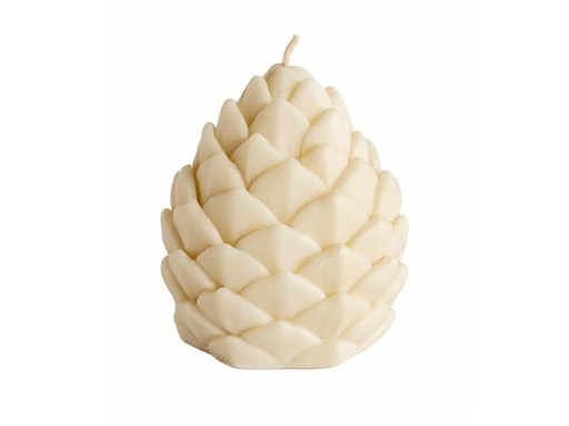 [90324798 1639148] Herzog Kerzen AG Kerze Zapfen 7 x 9.5 cm, Weiss