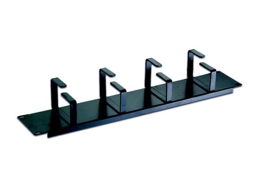 [90052610 230276] Wirewin Kabelführungspanel KFP-4RING METAL 2U , Schwarz