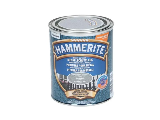[90325442 1493037] Hammerite Metall-Schutzlack HS Grau, 750 ml