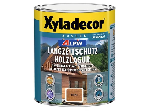 [90325692 1492986] Xyladecor Holzlasur Alpin Langzeitschutz, Eiche, 1 L