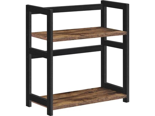 [90325757 1626109] Songmics Regal 2 Ebenen, Braun/Schwarz