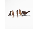 Wallxpert Wanddekoration Birds 81 x 18 cm