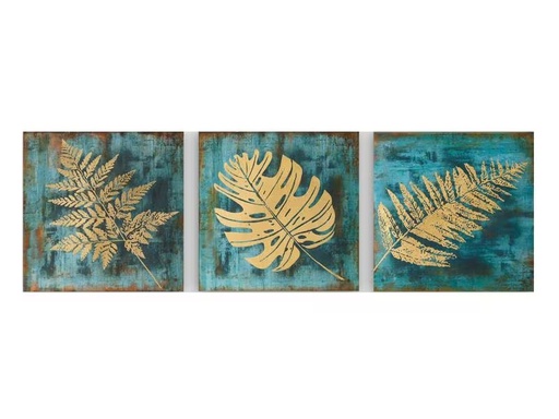 [90325948 1642161] Wallxpert Bild Blätter 3 Stück, 30 x 30 cm