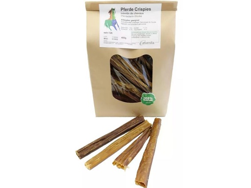 [90326110 1649145] essendia Kausnack Pferdecrispies Darmstücke, 400 g
