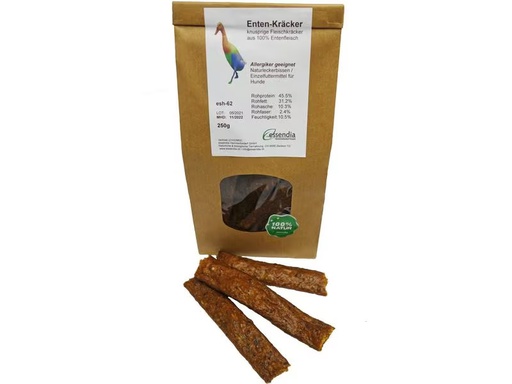 [90326117 1649124] essendia Kausnack Entenkräcker, 250 g