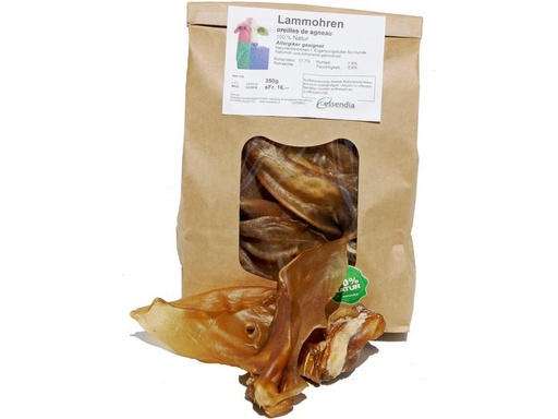 [90326158 1649142] essendia Kausnack Lammohren, 200 g