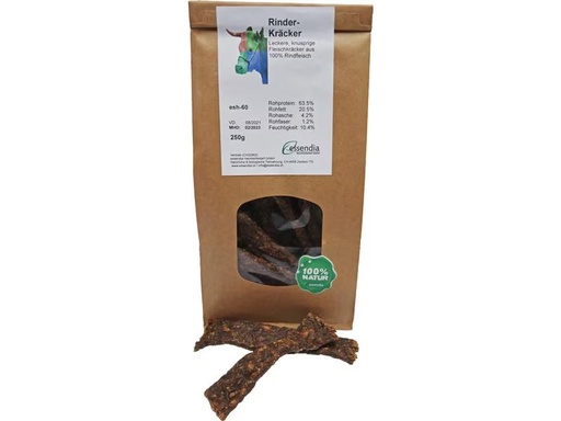[90326209 1649167] essendia Kausnack Rinderkräcker, 250 g