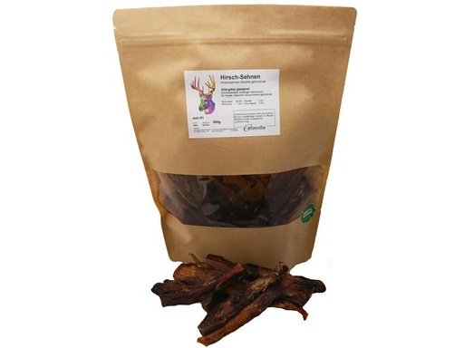 [90326267 1649132] essendia Kausnack Hirschsehnen, 300 g