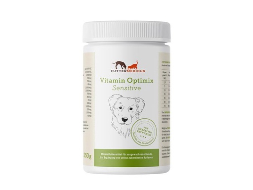 [90326294 1649246] Futtermedicus Hunde-Nahrungsergänzung Sensitive Vitamin-Optimix, 250 g