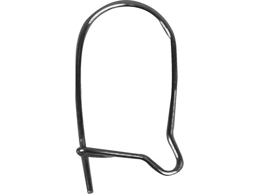 [90052757 871059] Creativ Company Ohrring 15 mm Versilbert, 10 Stk.