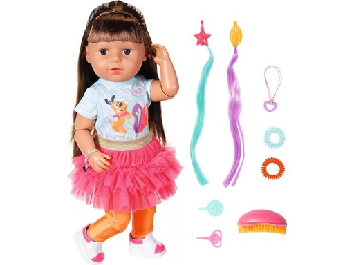 [90326357 1653995] Baby Born Puppe Sister Play &amp; Style 43 cm brunette