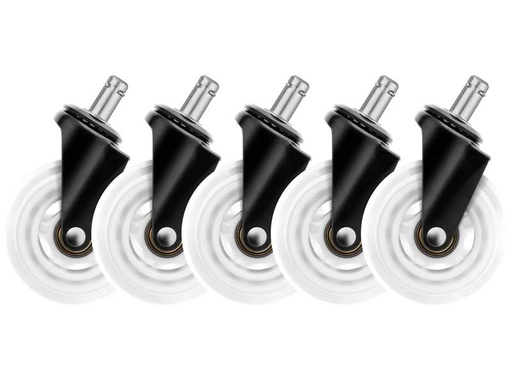 [90326595 1650963] DELTACO Ersatzrollen Casters Weiss