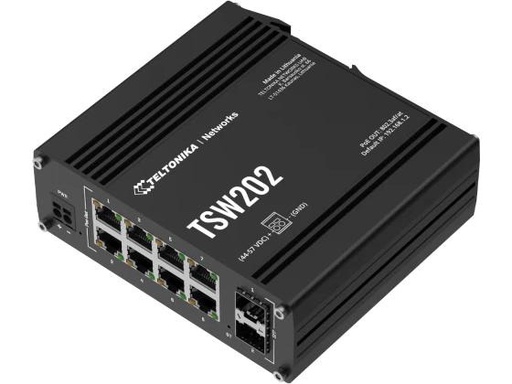 [90326687 1651300] Teltonika Rail PoE+ Switch TSW202 10 Port
