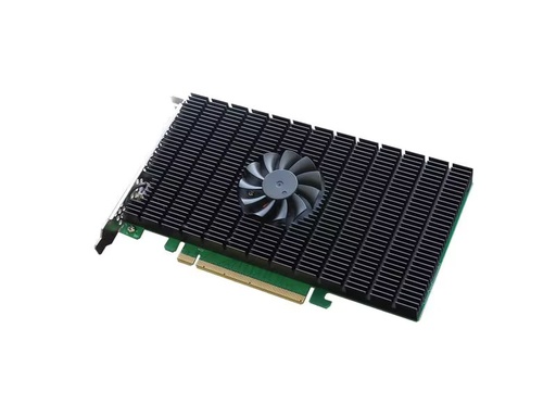 [90326696 1651625] Highpoint Host Bus Adapter Rocket 1504 PCI-Ex16v4 - 4x M.2 NVMe